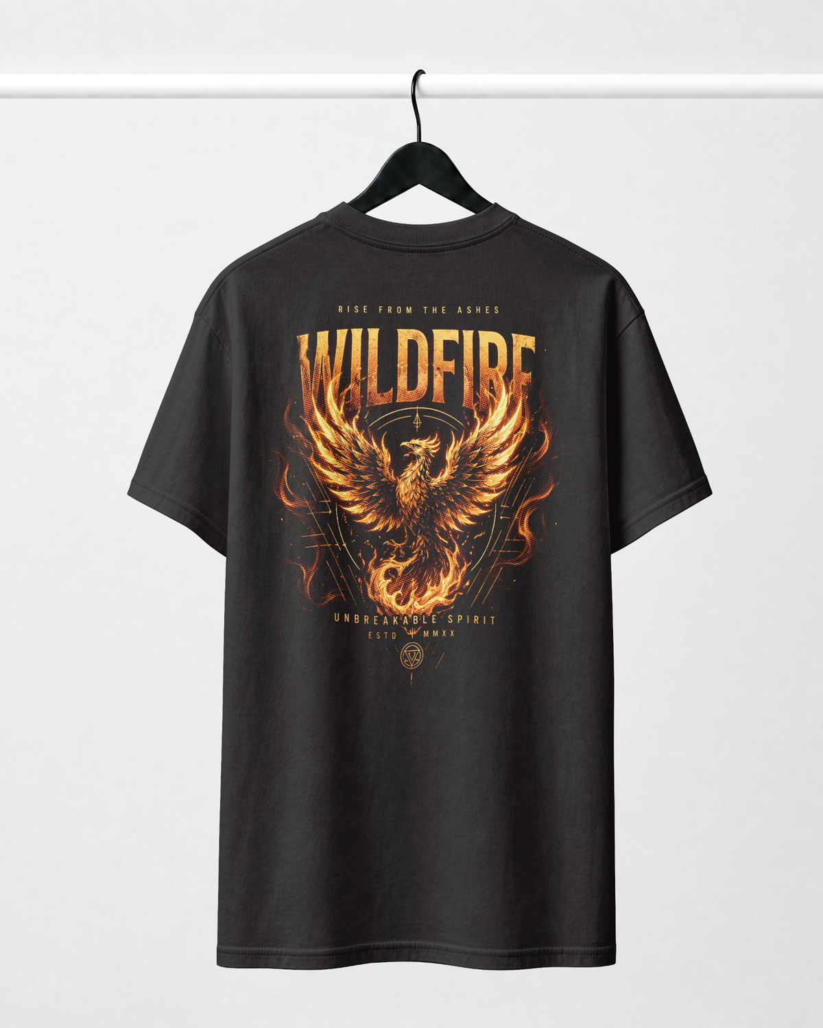 Wildfire t-shirt Rise From The Ashes rugprint aan hanger - achterkant