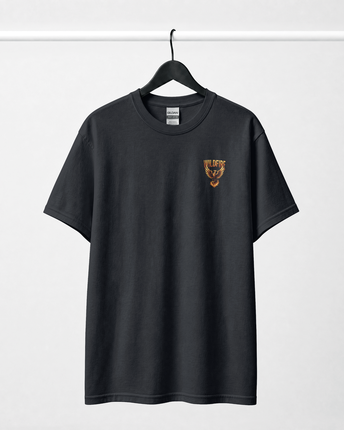 Wildfire t-shirt phoenix borstprint aan hanger - voorkant